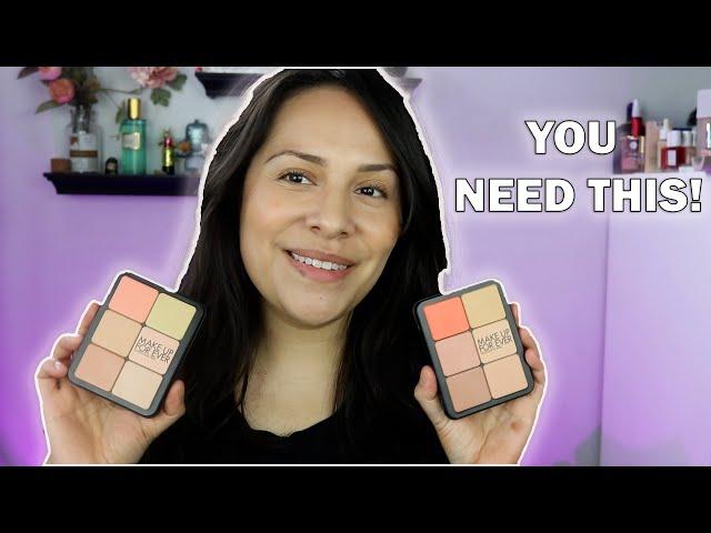 Makeup Forever HD Face Palette - ALL in ONE Face Palette Demo - Harmony 1 & 2