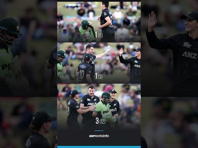 ◾6-1, Abdullah Shafique  ◾ 7-2, Babar Azam ◾9-3, Imam-ul-HaqPakistan lose 3 wickets under six overs