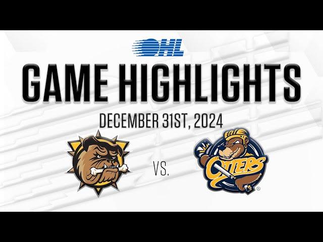 OHL Highlights: Brantford Bulldogs @ Erie Otters Dec. 31, 2024