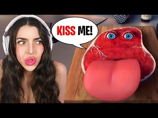 CHARLIE THE STEAK TRIED TO KISS ME...