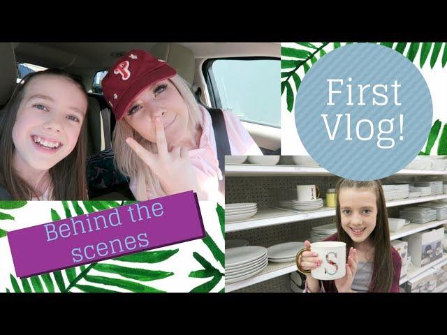 MY FIRST VLOG!! BEHIND THE SCENES WITH ALEXA MAE!!