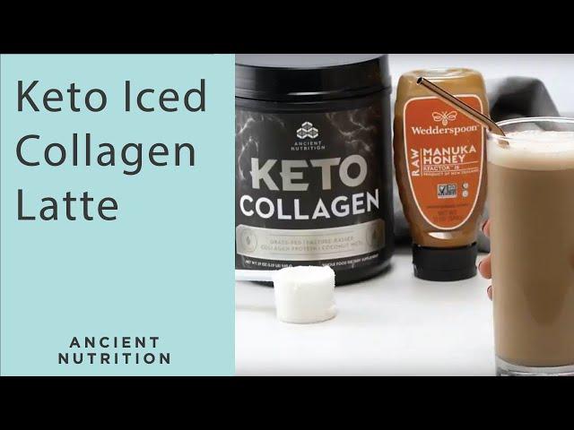 Iced Collagen Latte with Manuka Honey | Ancient Nutrition