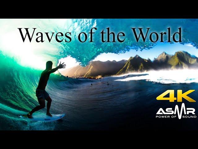  (ASMR) Waves of the World/Surfing - Hawaii, Teahupo'o - 10 Hour Loop for Stores