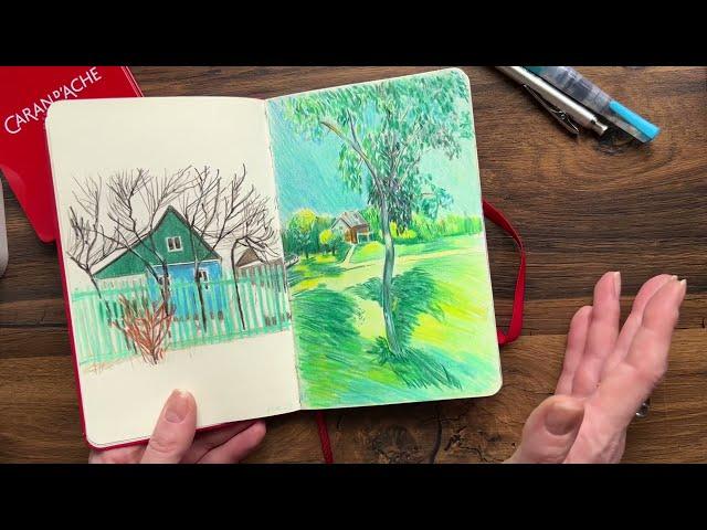 Sketchbook tour! Листалка моего Moleskin! Самый «страшный» блокнот!