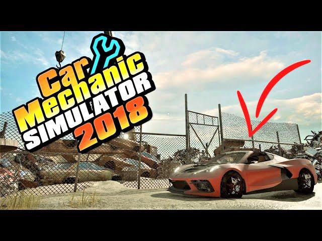 Reviving a C8 Corvette Left for Dead in a Junkyard!! Can We Make 1,000hp?! Car Mechanic Simulator 18