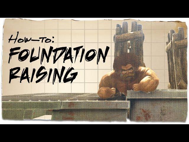 How to lower & raise foundations by the same amount | ARK: Survival Evolved | Building Tips