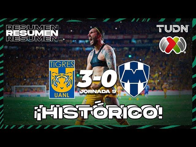 Resumen y goles | Tigres 3-0 Monterrey | AP2023-J9 | Liga Mx | TUDN