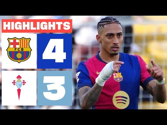 FC BARCELONA 4 - 3 RC CELTA  I HIGHLIGHTS LALIGA EA SPORTS