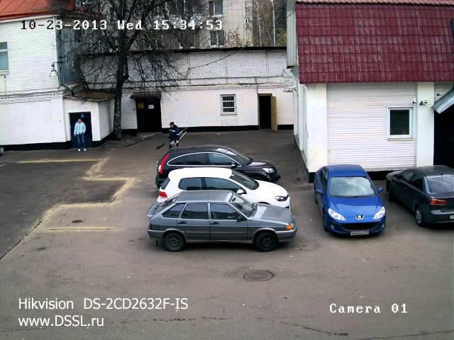 Пример записи камеры Hikvision DS-2CD2632F-IS