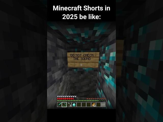 Minecraft Shorts in 2025 be like: #minecraft