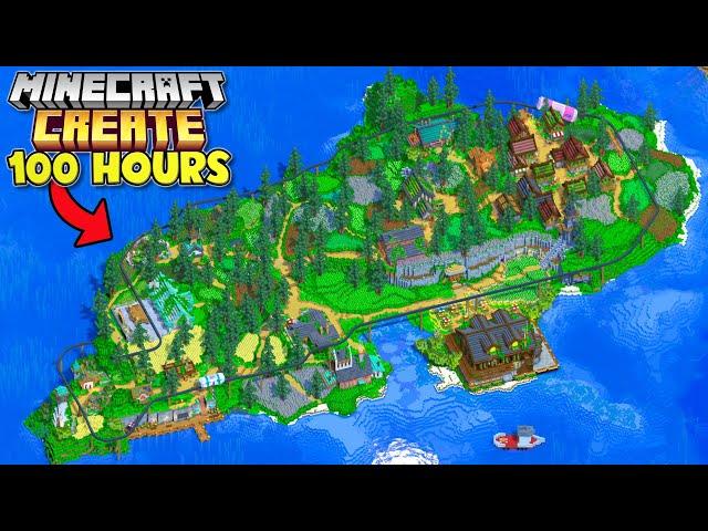 I Spent 100 HOURS In Minecraft Create Mod [FULL MOVIE]