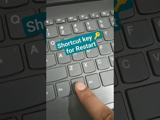 laptop restart shortcut key || how to restart laptop | #shorts #pc #viral #popular