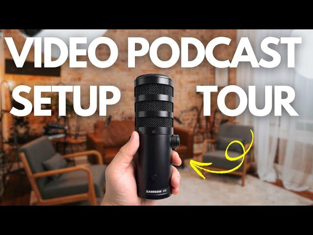 How I Built My Video Podcasting Studio - Complete Tour and Gear Walk-Through (2024)