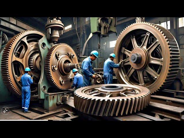 Huge Machinery Paper Mill  Industrial Gear Girari Manufacturing Process In The Largest Factory