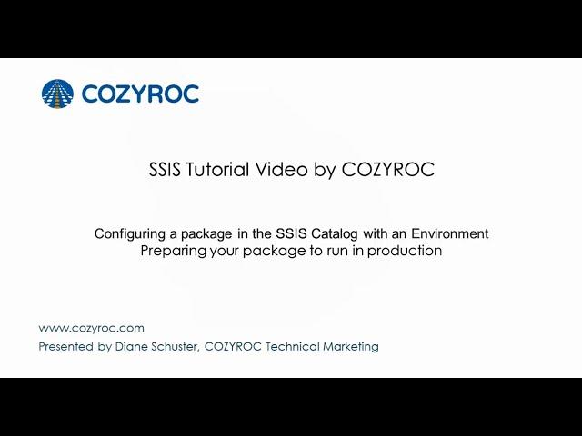 Executing a package from SSIS catalog - SSIS tutorial For Beginners by COZYROC