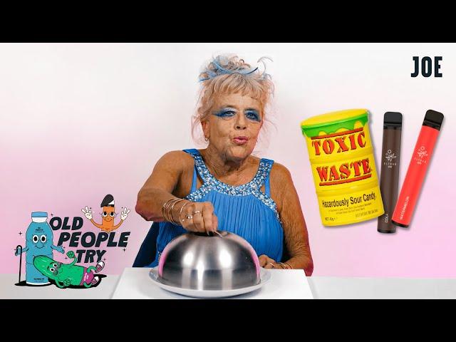 Old People Try Vapes & Toxic Waste Sour Sweets