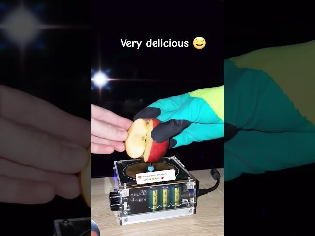 Red apple… #experiment #arduino #arduinoproject #automobile #electronics #physics #fruit #music