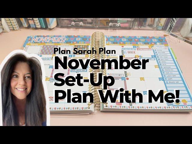 November Set-Up Plan With Me! | Month View | Dashboard | Notes Pages