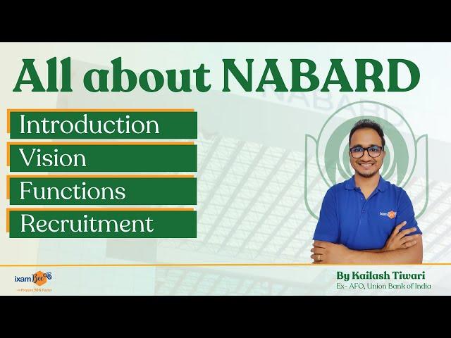 All about NABARD | NABARD Complete Details By Kailash Tiwari