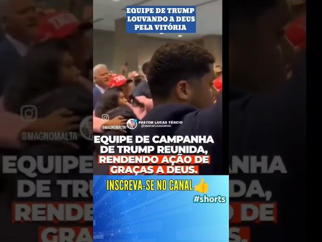 Equipe de Donald Trump Louva a Deus Agradecendo a Vitória #viralnews #noticias #donaldtrump