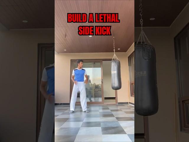 Build a Lethal side kick | Tips  #shorts #martialarts #taekwondo #kicks #sidekick #tips