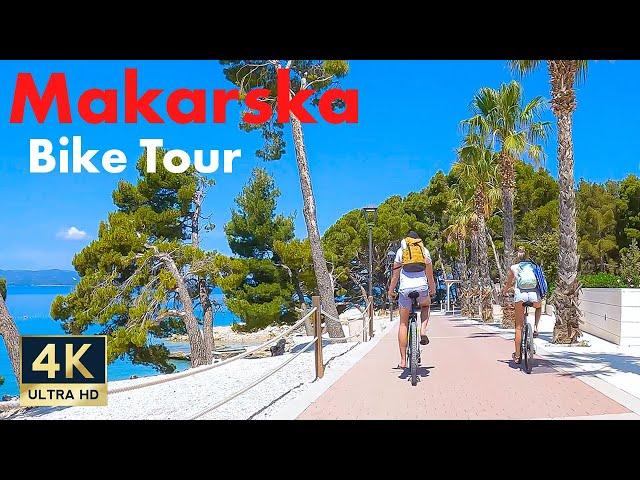 Makarska Riviera  Croatia 4K Bike Tour Makarska Baska Voda Brela 2022