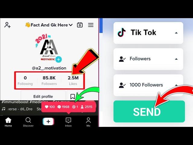 🟡Get Free 10k Likes ️ Followers In 5 Minutes|| Free Tiktok Followers 2023 ||Free TikTok Likes