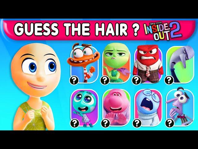  INSIDE OUT 2 Movie 2024 | Guess the HAIR of the Cartoon Character by Voice