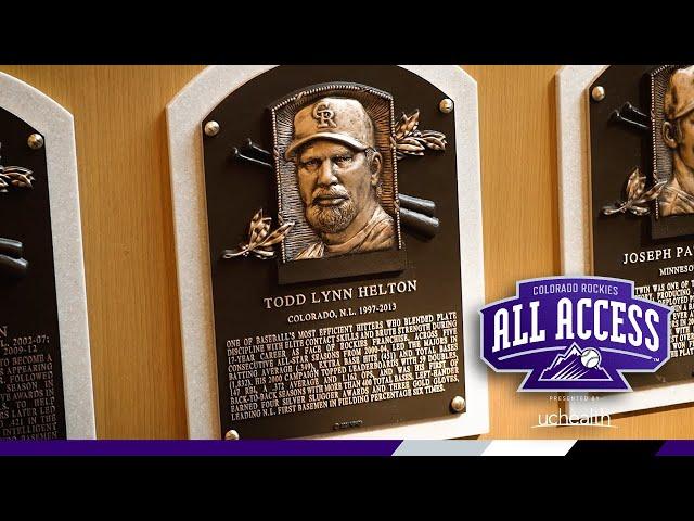 Rockies All Access | Todd Helton Hall of Fame - Plaque Installation