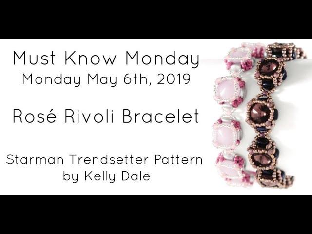 Rosé Rivoli Bracelet  (Jewelry Making) Off the Beaded Path