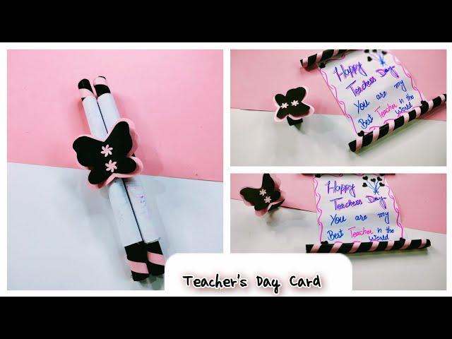 DIY Teachers Day Card Idea| Last Minute Teachers Day Card|Easy Card Making  @TheArtistDesigner