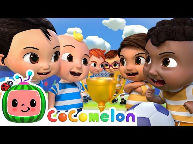 GOAL! JJ's Football Match Adventure  | CoComelon  |  Subtitled Sing Along Songs 