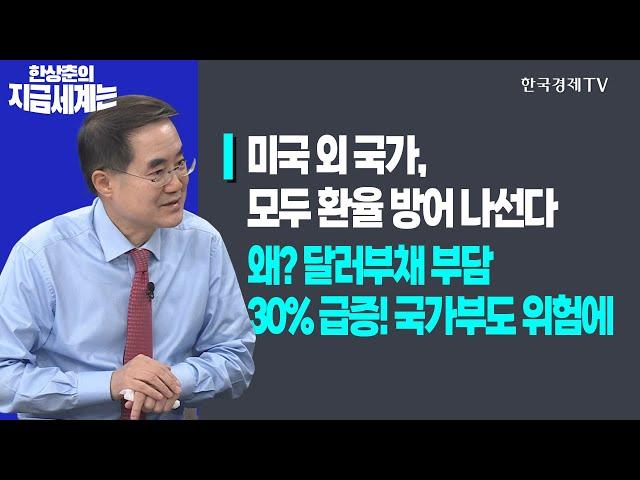 미국 외 국가, 모두 환율 방어 나선다ㅣ왜? 달러부채 부담 30% 급증! 국가부도 위험에ㅣ한상춘의 지금세계는ㅣ한국경제TV