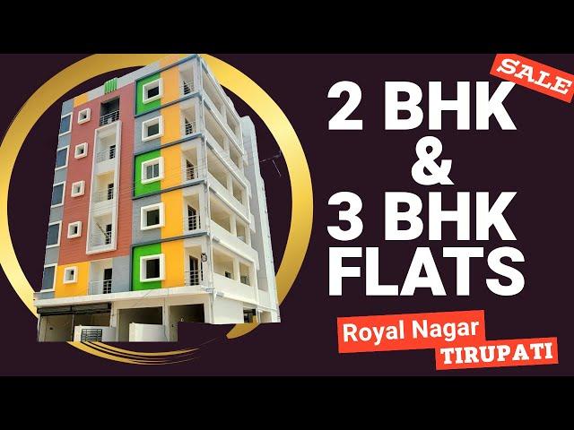 2 Bhk and 3 Bhk New Apartment Flats for Sale in Royal Nagar Near RC Road, Tirupati