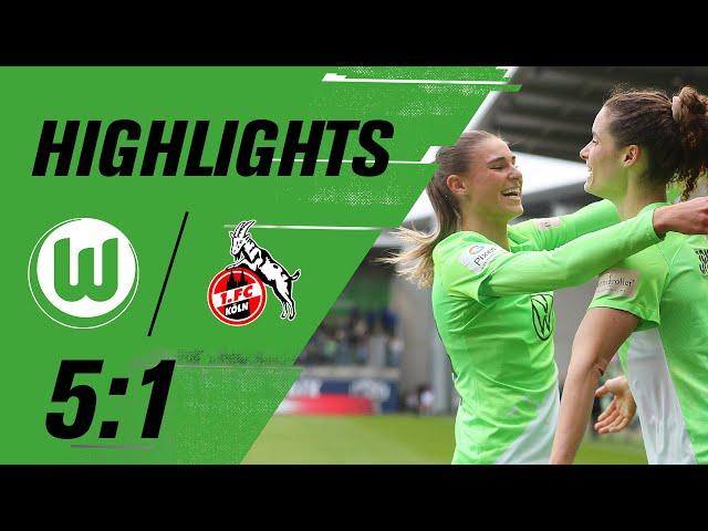 Janssen eröffnet Torfestival | Highlights | VfL Wolfsburg - 1. FC Köln 5:1