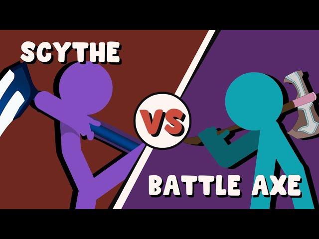 Supreme Duelist Stickman Animation: Scythe vs Battle Axe