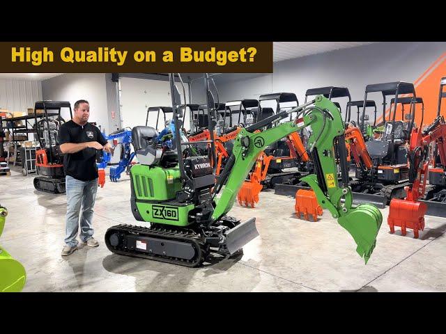 The KYMRON ZX16 Mini Excavator with a Lot of Power!