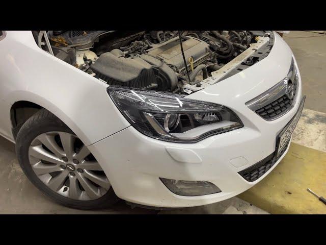 Opel Astra G 7(928)1112002 замена стекла фары - не разборный герметик - замена блока розжига