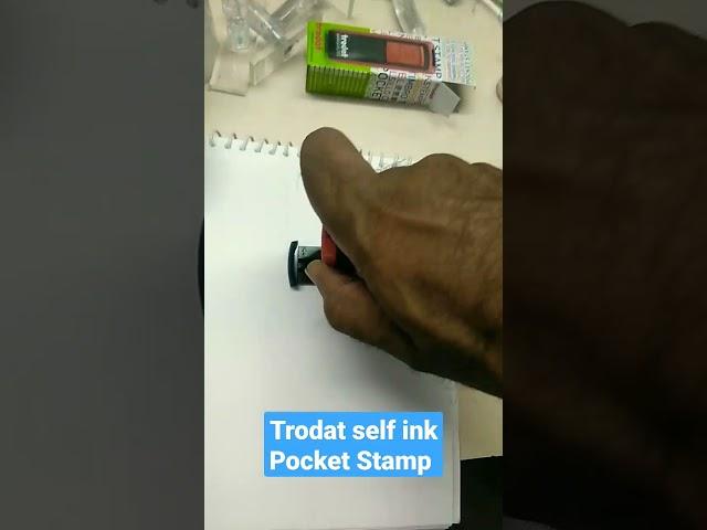 Trodat Pocket Stamp | trodat pocket printy | #stamps #shorts #viral