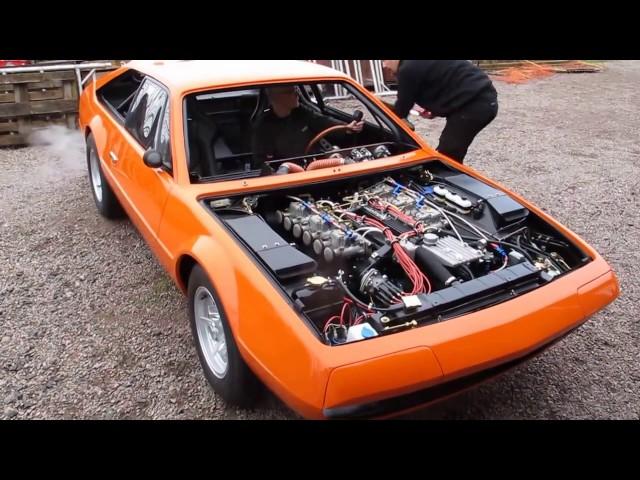 Lamborghini "Race" Jarama first start after world class restoration