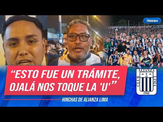 HINCHAS DE ALIANZA LIMA celebran CLASIFICACIÓN a FASE DE GRUPOS de COPA LIBERTADORES | Líbero