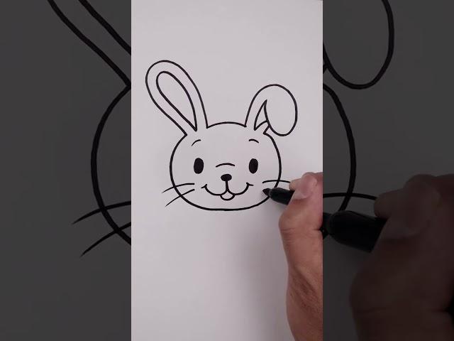 How To Draw A Cute Easter Bunny Easy 