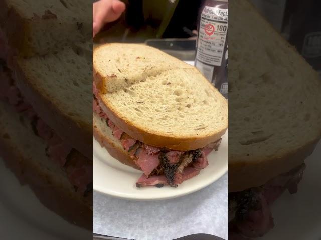 Trying Katz's deli for the first time...