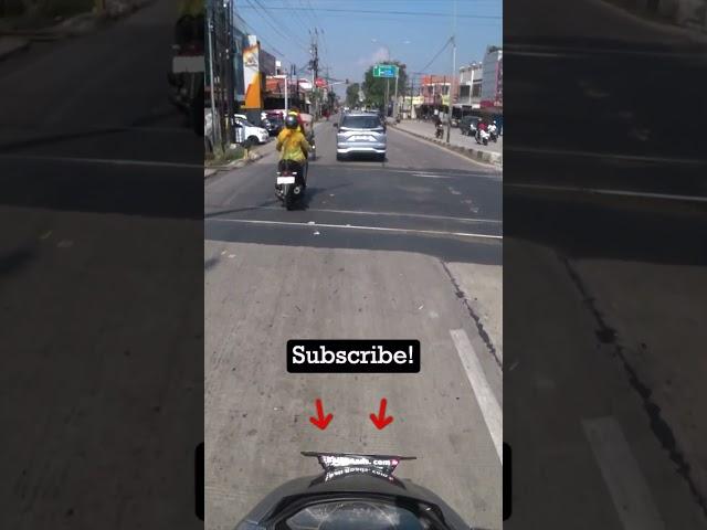 Would you do this on a motorcycle?   #motorcycle #motorvlog #Semarang #jakarta #motorcycle