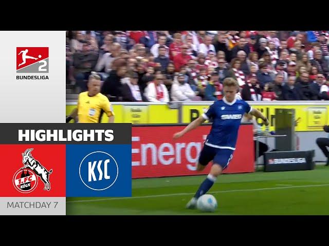 An Intense Duel! | 1. FC Köln - Karlsruher SC 4-4 | Highlights | Matchday 7 - Bundesliga 2 24/25