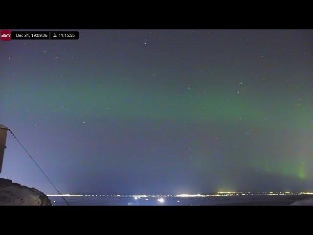 Dec 31, 2024:  Aurora Borealis Over Iceland in 4K Ultra HD