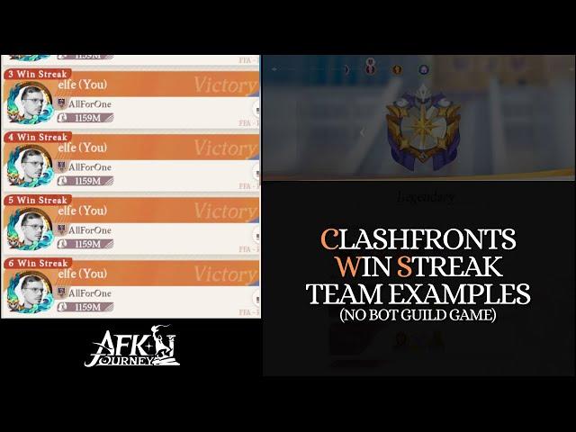 Clashfronts - Win Streak Team Examples [AFK Journey]