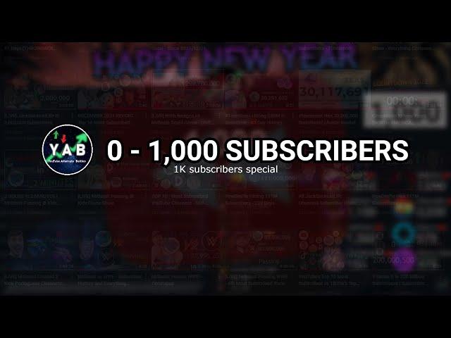 YAB ?! 0 - 1K SUBSCRIBERS [1,000 SUBSCRIBER SPECIAL]