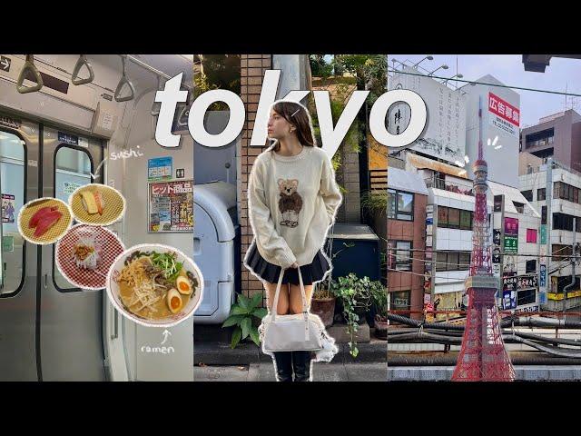 JAPAN VLOG ⋆˚˖° | solo traveling tokyo, japanese nails, lots of ramen + sushi, + hauls