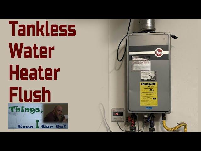 Tankless Water Heater Descaling Preventive Maintenance Vinegar Flush (Rheem)